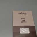 MANZI Patterned Tights Sheer Pantyhose for Women 20 Denier Stockings (One Size, Black Tights - Leopard)