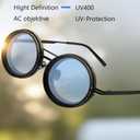 Adjustable Tint Sunglasses for Men, 1-9 Gears Rounded Polarized Glasses with Nd Filter Lensesadjust Shade Sunglasses for Men Beach Shady Fishing Driving