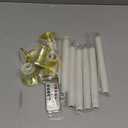 Christmas Window Candles, 6pcs Christmas Flameless Taper Candles Battery Operated with Remote & Timer, Candlestick, Suction Cups for Christma/Home/Wedding VNRFEIU