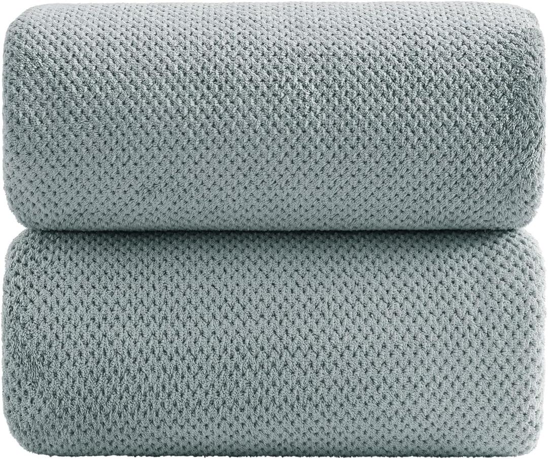 YTYC Towels,39x78 Inch Oversized Bath Sheets Towels for Adults Luxury Bath Towels Extra Large Sets for Bathroom Super Soft Highly Absorbent Microfiber 80% Polyester (Grey,2 Piece) YTYC Towels,39x78 Inch Oversized Bath Sheets Towels for Adults Luxury Bath Towels Extra Large Sets for Bathroom Super Soft Highly Absorbent Microfiber 80% Polyester (Grey,2 Piece)