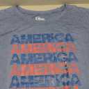 DOE Men’s Graphic T-Shirt "AMERICA" Print – Patriotic Red & Blue Stars Design – 50% Cotton, 50% Polyester – Size 2X