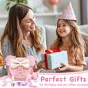 Toddler Purse Gifts for Girls, Little Girl Gifts Princess Dress Up Jewelry Mermaid Toys Mini Mouse Ears Birthday Gifts for Girls 3 4 5 6 7 8 Year old (A, Pink)