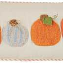 Mud Pie Long Tufted Pumpkin Pillow, 11" x 35", TAN