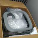 UPFAS Automatic Cat Litter Box Self Cleaning Litter Box - APP Control - Weight Monitoring - Ultra-Quiet, Medium Cats and Kittens Litter Box, Safe Anti-PinchAssembly Required- Grey