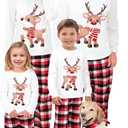 OAKFashion Christmas Family Pajamas Holiday Christma Pajama Family Matching Pjs Set Sleepwear Xmas Jammies (12 Years, #A311)