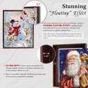 Canvas Floater Frame for 11.25" Deep Stretched Canvas, Floating Wall Art Frame Kit for Gallery-Wrapped Paintings Decor for Bedroom Living Room, Easy Assembly & Made in USA(16"x20",Dark Borwn)