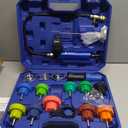 Orion Motor Tech Coolant Pressure Tester Kit, 19pc Radiator Pressure Tester Kit with 15 Radiator Adapters & Wrench, Cooling System Pressure Tester Kit with Vacuum Pump & Probe Thermometer