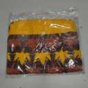 LyssKMK Thanksgiving Day Dog Sweater Yellow Brown Maple Pattern Pet Knitwear Clothes Fall Themed Costume Cold Weather Outfits for Small Middle Large Dogs XL