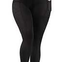 MOOSLOVER Women Corset High Waisted Leggings with Pockets Tummy Control Body Shaper Yoga Pants, M