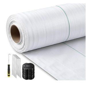 SmoothNovelty 3.2 oz 4 x 300 ft White Landscape Fabric Weed Barrier