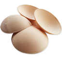 WMugthome 3 Pairs Round Seam Women's Removable Sports Yoga Bra pad, Bikini Top Bra Pads Insert (Beige, B Cup)