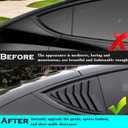 YHCDSEA for Model Y Side Window Louver Cover Sport Style for Tesla Model Y 2021 2022 2023 2024 2025 2026 Accessories (Matt Black)