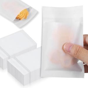 1000 Pcs Flat Glassine Bags Waxed Paper Cookies Bags Semi Transparent Cookie Sleeves Treat Bags Small Paper Bags for Handmade Soaps Packaging Bakery Cookies Candies Party Favor (3 x 4 Inches)