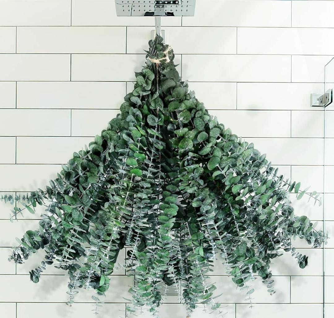 30Pcs Dried Eucalyptus Stems Shower Bundle, 17" Real Natural Eucalyptus for Shower, Fresh Leaves Branches for Vase Filler, Wedding, Farmhouse Decor, DIY Spring Decor, Home Decor