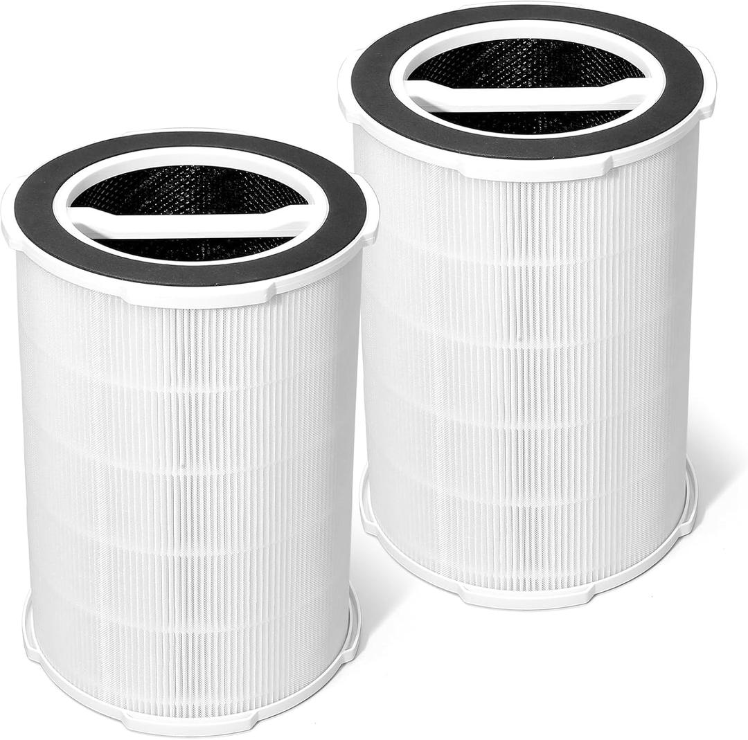 2Pack P200S/G200S Filter Replcement Compatible with Welov P200S/P200 Pro and G200S/G200 Air Purifier,Part# P200S/P200 Pro/G200S/G200,3-in-1 Ture H13 HEPA and Activated Carbon Filter (2PACK)
