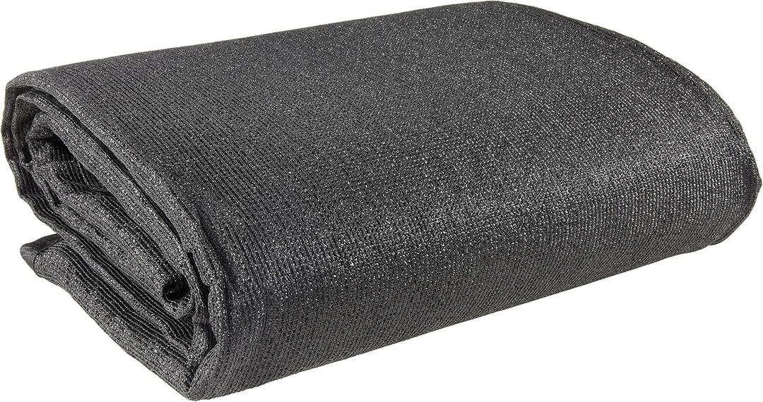AmazonCommercial Heavy Duty Black Knitted Mesh Tarp, 12 x 20 ft., 1-Pack