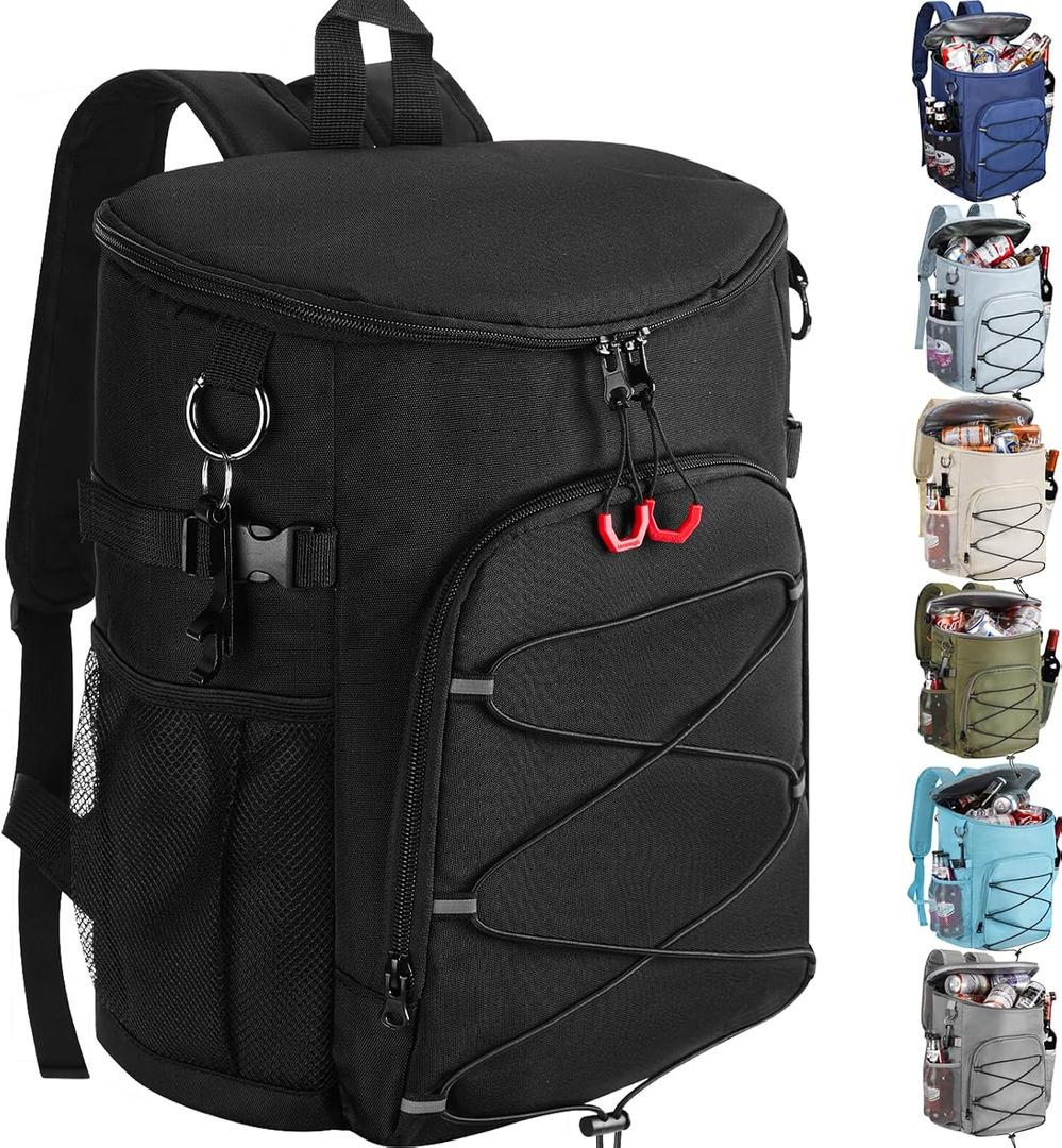 2 x Cooler Backpack 30 Cans,Portable Backpack Coolers Insulated Leak Proof,Made with Water-Resistant 900D Oxford Lightweight Cooler Bag for 12h Hot/Cold Retention