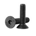 M8-1.25x20mm Flat Head Hex Socket Cap Screws, Countersunk Bolts, 10.9 Grade Alloy Steel, Black Oxide Finish, Allen Hex Drive, Metric Machine Fully Threaded, 50PCS
