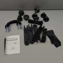 Sporacingrts 4 PCS Roof Box U-Bolt Clamps Rooftop car Van mounting Accessories U-Bracket mounting Accessories, 85mm Internal Width, with 8 Lock Nuts, 2 Strap Kit for Most Cars