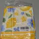 Horaldaily Summer Tablecloth 6060 Inch Square, Lemons Jasmine Leaves Blue Yellow Washable Seasonal Table Cover for Party Picnic Dinner Decor