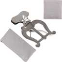 Trombone Marching Lyre ClampOn Silver Metal Plating Marching Music Clip Lyre for Saxophone