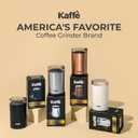 Kaffe One-Touch Coffee Grinder Electric w/Cleaning Brush (3 oz) - Coffee Grinders for Home Use - Up to 12 Cups of Coffee per Grind - Easy On/Off Coffee Bean Grinder - Black