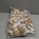 ISAENNE Vintage Beige Semi Blackout Curtains with Grommets,Floral and Bird Pattern Linen Home Decor Curtain for Kitchen Living Room Bedroom Window,2 Panels 53 Inches Wide by 79 Inches Long -Murad