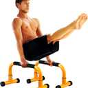Push Up Bar, Parallettes Bars For L-sit & Dip, Heavy-Duty No Wobbling Parallel Bars Stand For Handstands, Full Planche, Calisthenics, 9.5in High Workout Stands for Home Fitness Training