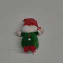 TY Beanie Boo Regular 15 cm Gnolan Gnome Green Xmas 2023 and TY Beanie Boo GNEWMAN - Christmas Gnome with Hat - 6"