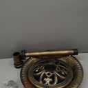 BACKYARD EXPRESSIONS PATIO  HOME  GARDEN 912449-WB Outdoor Garden Bird Bath- Bronze- Weather Resistant Polyresin-30 Inch-Backyard Expressions