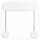 Greater Goods Digital Weight Bathroom Scale, Shine-Through Display, Accurate Glass Scale, Non-Slip and Scratch Resistant, Body Weight (Clear)