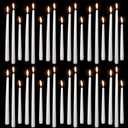 MTLEE Taper Candles 8/10/12 Multi Height Unscented Taper Candles 8 Burn Hours for Dinner Decorative Home Decoration Fall Thanksgiving Wedding Party Candlesticks(White,36)