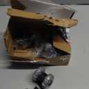 Office Chair Wheels, 2 Inch Rubber Rollers, Heavy Duty, Safe for Hardwood Floors, Carpets, Mats, Universal Size 11x22mm, Smooth and Quiet, Black, Set of 5 (Grey)