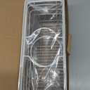 Hair Tool Organizer, Curling iron stands, Bathroom Organizer Basket Hair Supplies Organizer Storage Hair Dryer Holder- Wall Mount No Drilling (White)