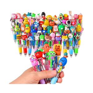 60Pcs Mini Multicolor Pens in One 4-in-1, Cute Pens Bulk for Party Favors, Back To School Gifts Delightful Ballpoint Pen Classroom Prizes