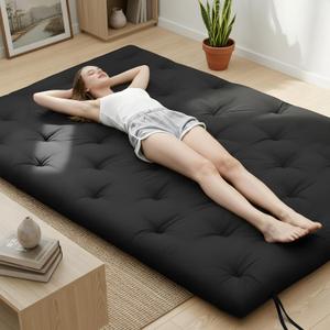 Syrinx Water Resistant Japanese Floor Mattress Futon, Queen Size 80"x60"