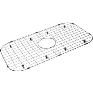 Sink Protector Grid 26-1/16" x 14-1/16", Centered Drain with Corner Radius 3-1/2", 304 Stainless Steel Material 