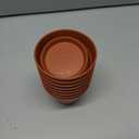 4 Inch Plastic Plant Pots with Drainage Holes and Trays  8 Pack Small Nursery Pots for Indoor & Outdoor House Plants and Flowers, Seedling Starter Planters, Terracotta