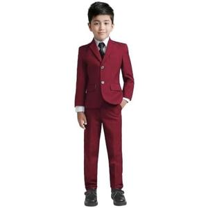 YuanLu Boys Suit for Kids Tuxedo Wedding Ring Bearer Outfit Boy Formal Suits 5 Piece Slim Fit Dresswear Suit Set, 24 M