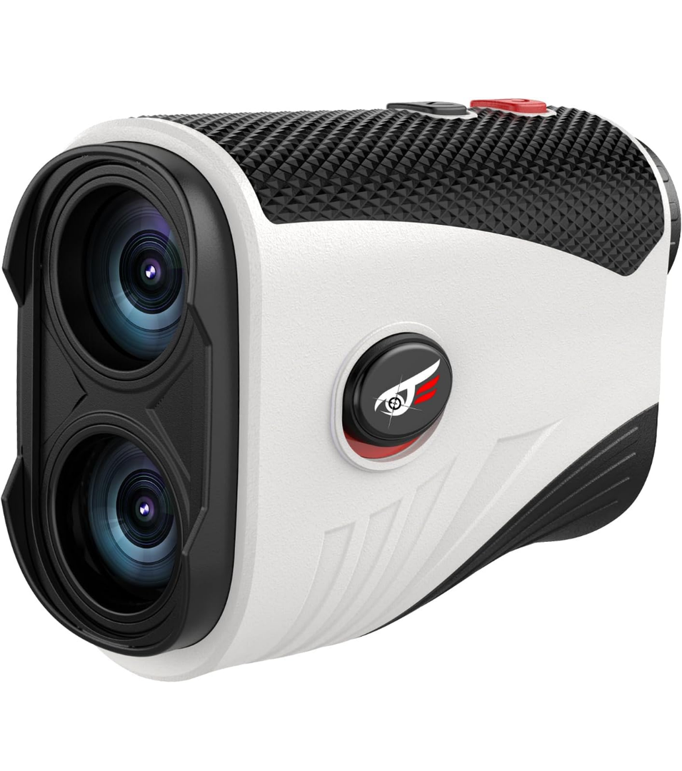 Golf Rangefinder with Slope - 1200 Yards Laser Range Finder with Flag Pole Locking Vibration, 7X Magnification Rangefinder with Magnet Stripe