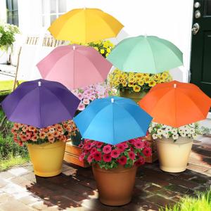 VZZNN 6 Pack Plant Umbrellas for Outdoor Plants, Garden Umbrella Shade for Potted Plants and Garden Beds, Sun Shade Cover to Defend Plants From Blazing Sun