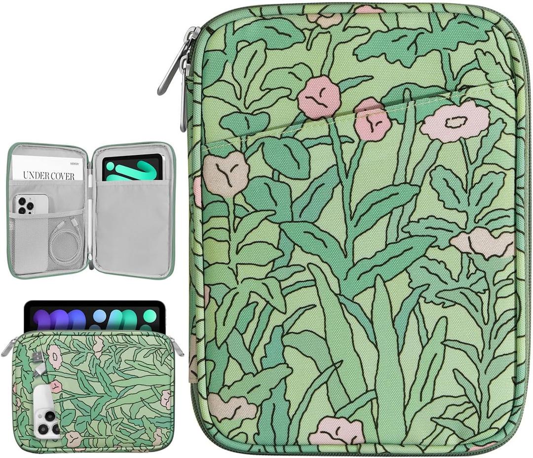 8-9 Inch Tablet Sleeve Bag Carrying Case for iPad Mini 7th/6th 8.3" 2024/2021, iPad Mini 5/4/3/2/1 7.9", Galaxy Tab A9/A7 Lite 8.7", Tab M8 8"/M9 9", Papaver Rhoeas