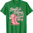 Funny Cowgirl Boots And Bling It's a Cowgirl Thing T-Shirt XL