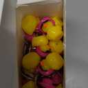 36 Pcs Duck Keychain Bulk Cowboy Cowgirl Duck Party Favors Resin Tiny Duck Keychain with Cowboy Hat Sunglasses Charms Pendant for Kids Gift Halloween Birthday Baby Shower (Yellow, Rose Red)