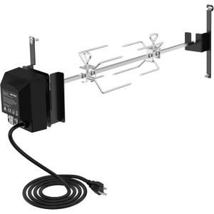 onlyfire Stainless Steel BBQ Rotisserie Kit for Weber 22 Inch WSM Cooker, Grilling Accessories for Outdoor Cooking