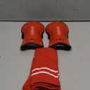 Soccer Shin Guards and Socks for Kids Youth Lightweight Protective Defender Gear for 4-18 Years Old Toddler Children Boys Girls Soccer Equipment (Large, Red)