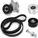 90K-39155 Serpentine Drive Belt Tensioner w/Pulley Kit Compatible with Nissan Altima 3.5 2007-2012 Maxima 2009-2015 Murano 2009-2014 Replace 39155 36356 36357 K070669