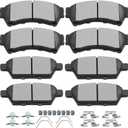 SCITOO Ceramic Brake Pads Kits, 8pcs Brakes Pads Set Fit For 2006-2012 for Ford Fusion,2007-2012 for Lincoln MKZ,2006 for Lincoln Zephyr,2006-2013 for Mazda 6,2006-2011 for Mercury Milan
