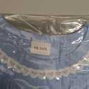 Qaoerde Baby Girl Dress Puff Sleeve Tutu Dress Butterfly Tulle Dress Flower Girl Birthday Party Princess Dresses (Blue)