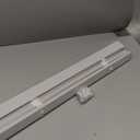 Cordless Light Filtering Mini Blind - 35 Inch Width, 64 Inch Length, 1" Slat Size - Pearl White - Cordless GII Morningstar Horizontal Windows Blinds for Interior by Achim Home Decor